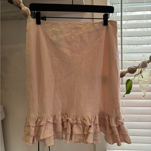 Ralph Lauren linen silk blend skirt
